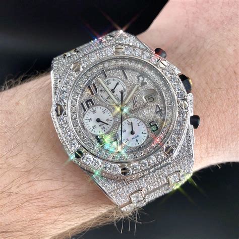 audemars piguet royal oak gold iced out|audemars piguet royal oak price.